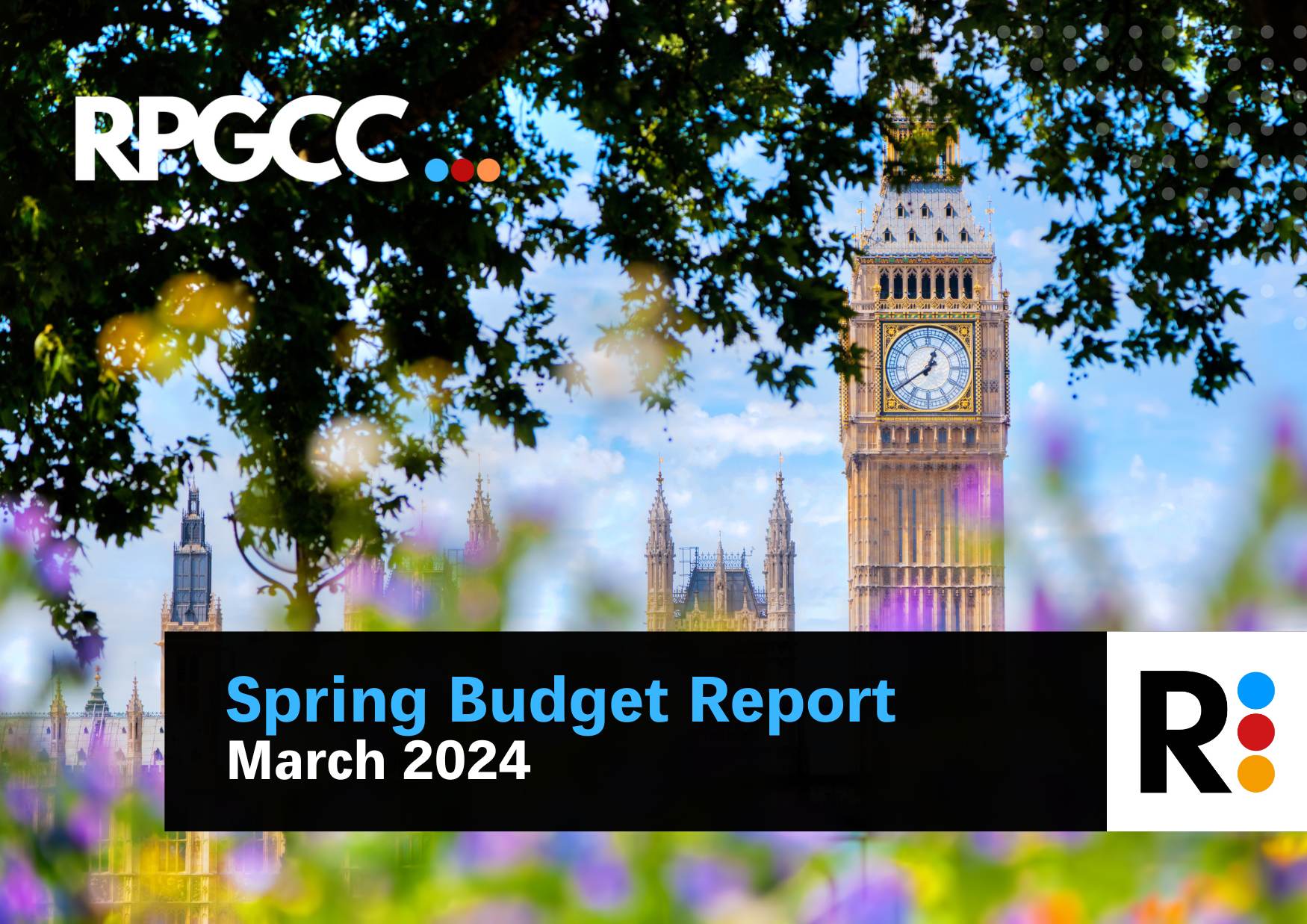 Spring budget report front and back covers march 2024